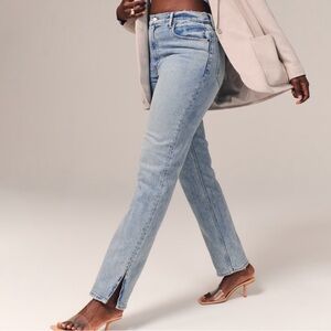 Abercrombie High Rise 90s Straight Jean